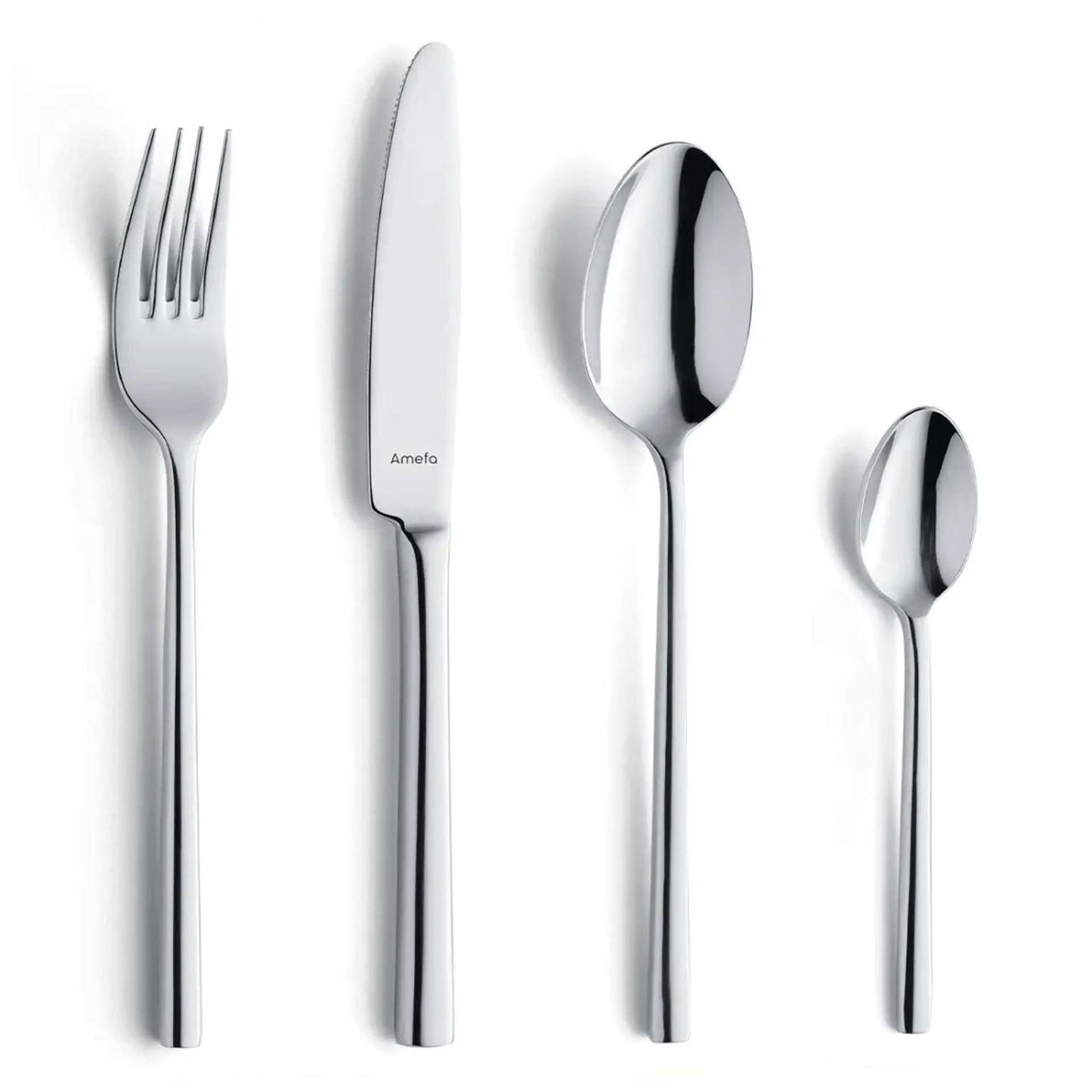 Colorado Cutlery Set - 6 Persons - 24 Pieces - Silver Colored