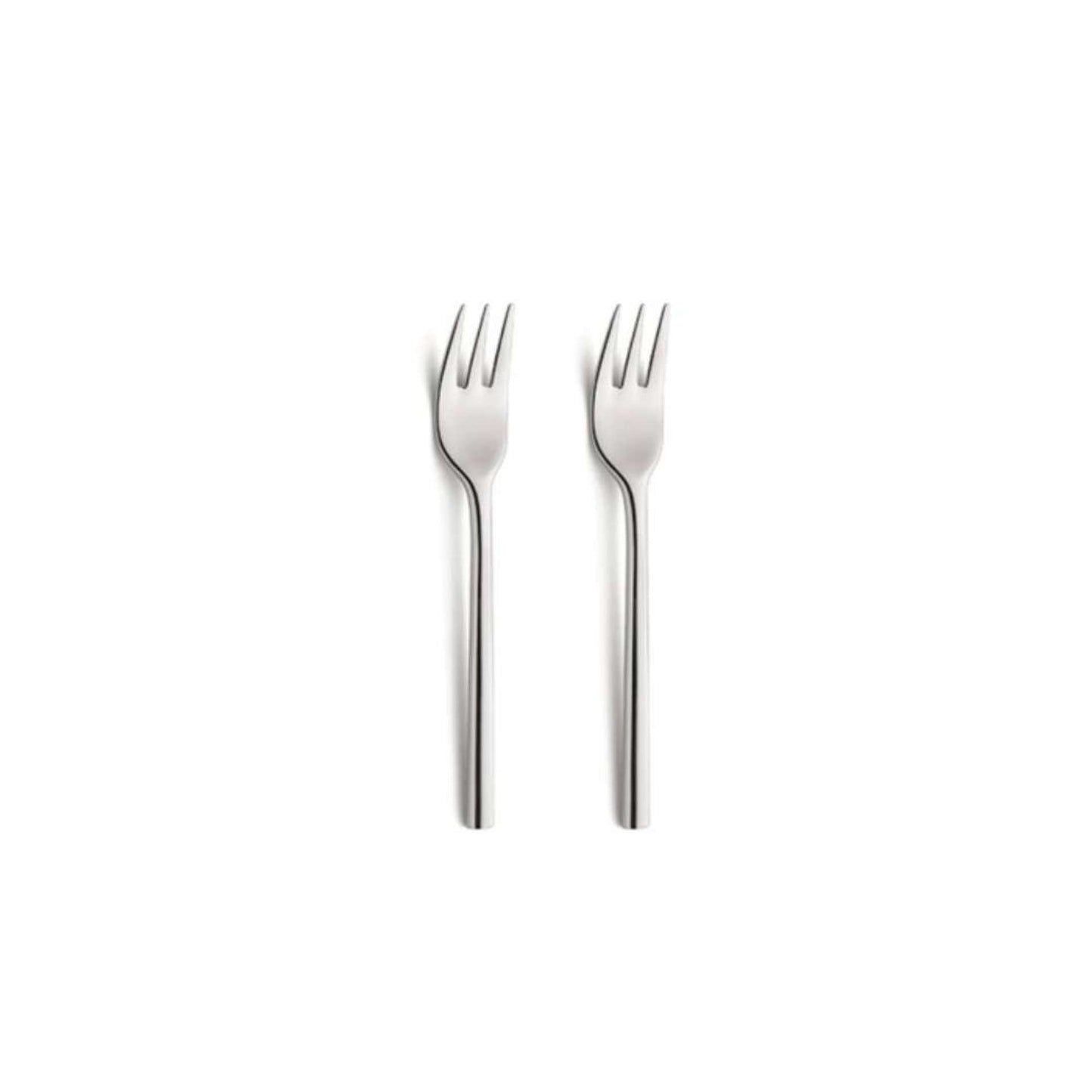 Colorado Pastry Fork Set - 2 Persons - 2-Piece - Silver Colored