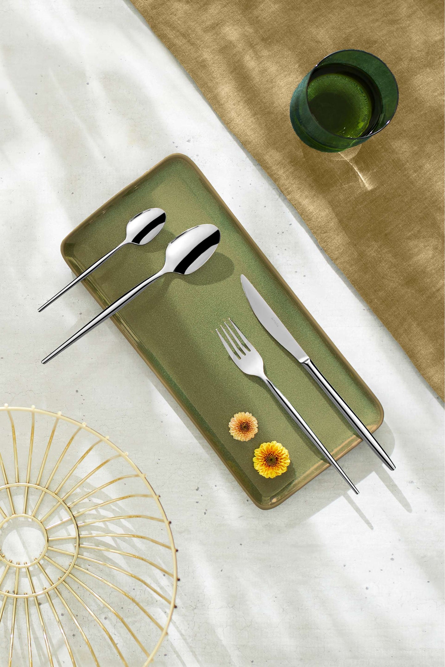 Soprano Cutlery Set - 6 Persons - 24 Pieces - Silver Colored
