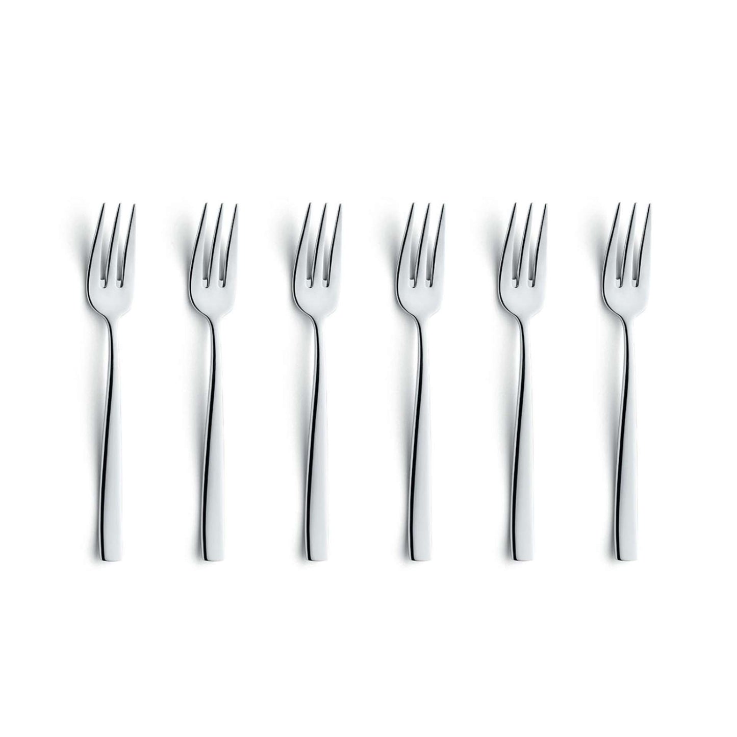 Martin Pastry Fork Set - 6 Persons - 6-Piece - Silver Colored