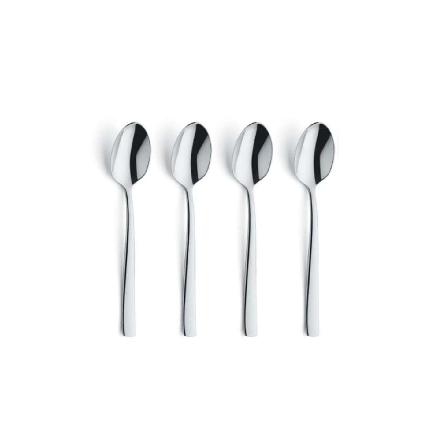 Martin Mocca/Espresso Spoon Set - 4 Persons - 4-Piece - Silver Colored