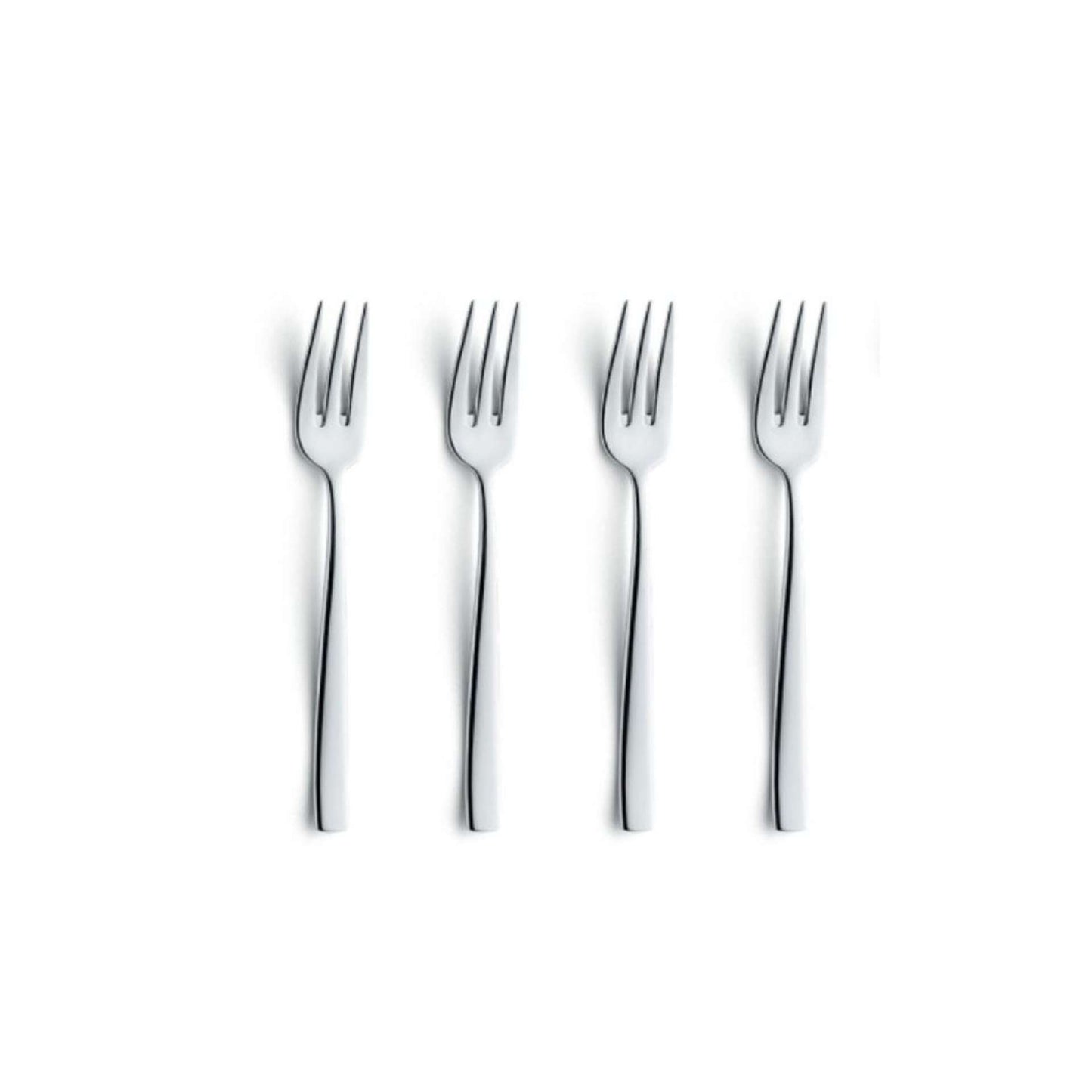 Martin Pastry Fork Set - 4 Persons - 4-Piece - Silver Colored