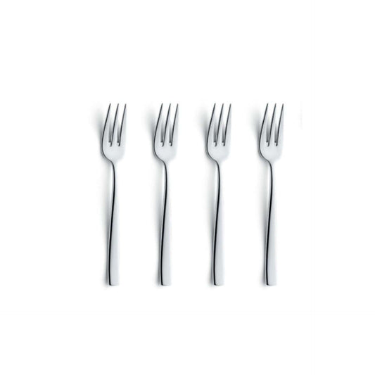 Martin Pastry Fork Set - 4 Persons - 4-Piece - Silver Colored