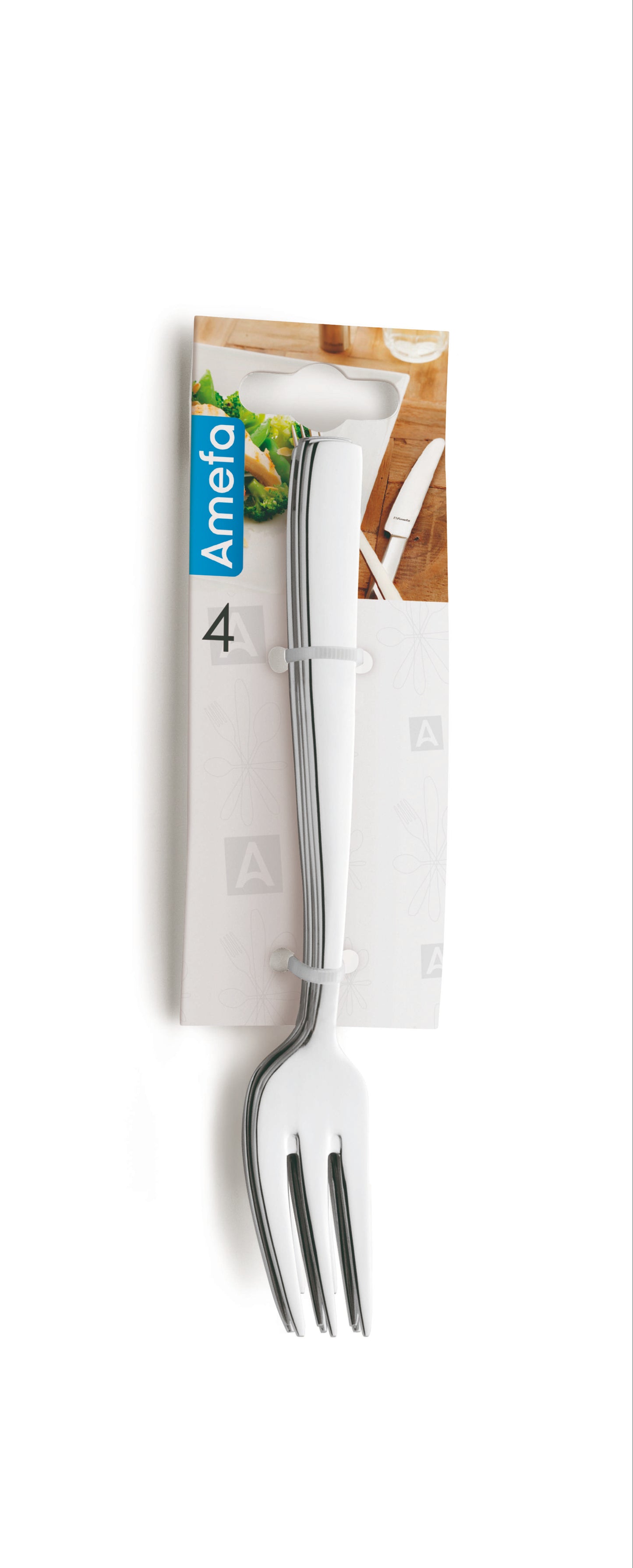 Martin Pastry Fork Set - 4 Persons - 4-Piece - Silver Colored