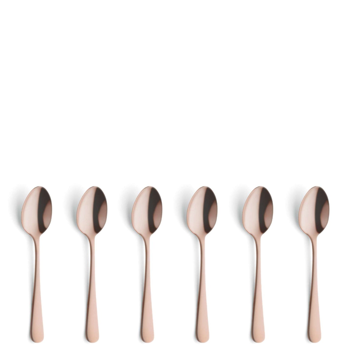 Austin Mocca/Espresso spoon set - 6 persons - 6-piece - Copper