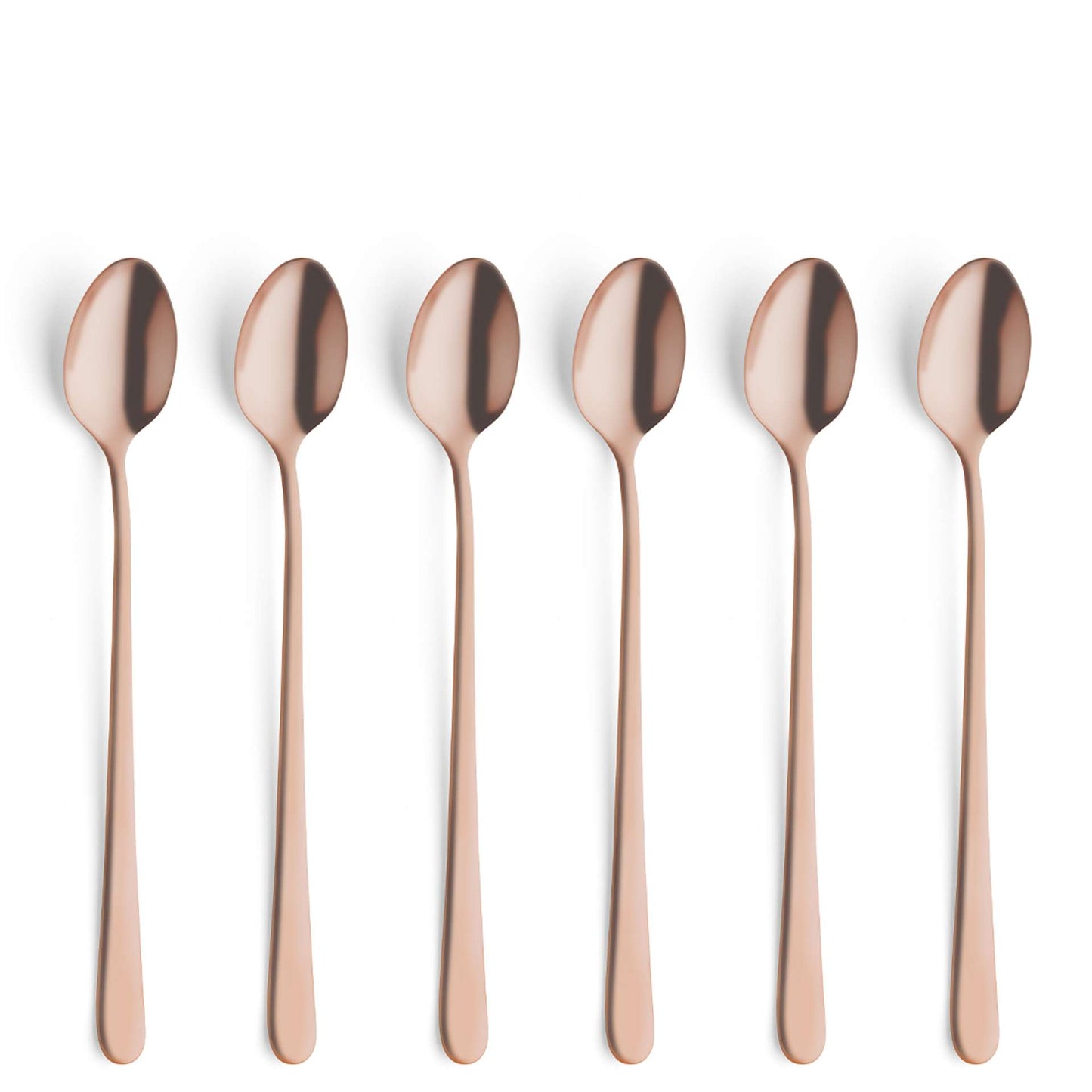 Austin Longdrink/Latte macchiato spoon set - 6 persons - 6-piece - Copper