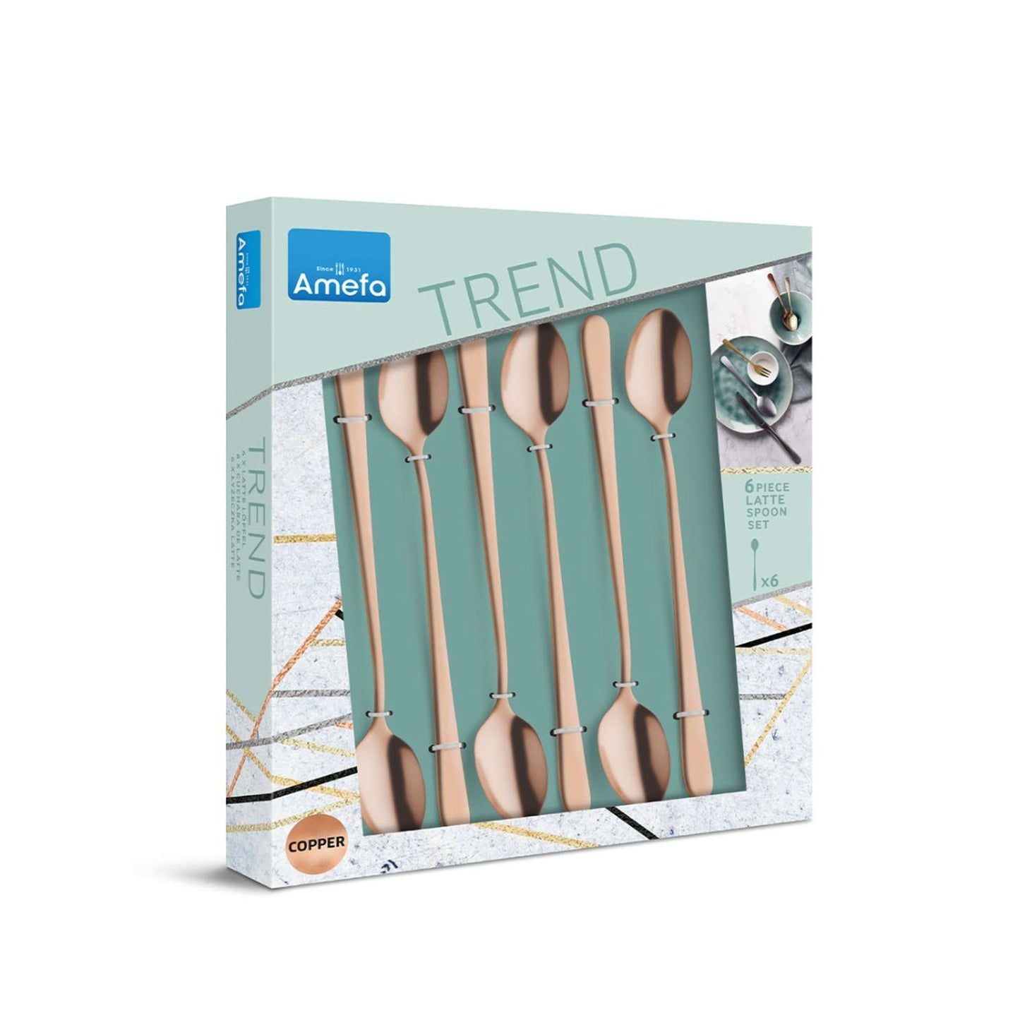 Longdrink-/Latte macchiato lepels set - 6-delig - 6 Personen - Austin