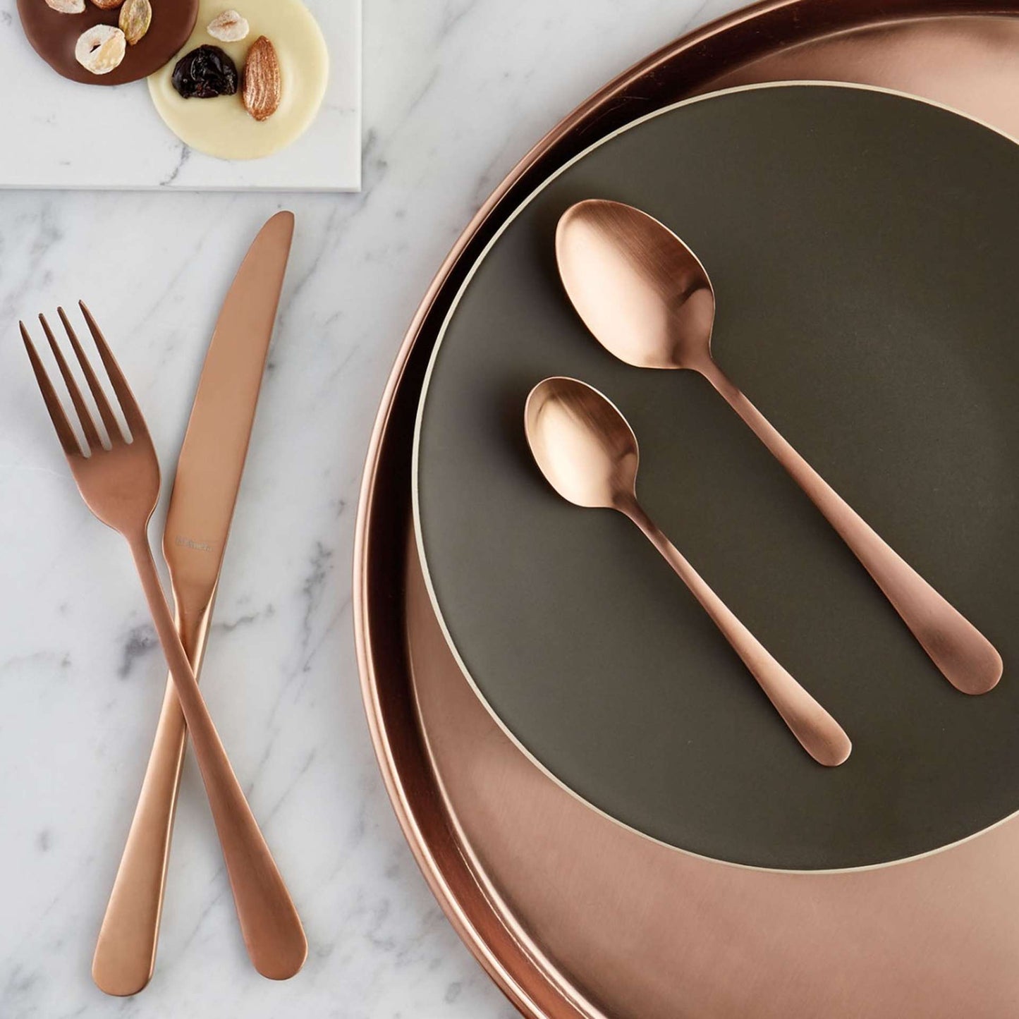 Austin Cutlery Set - 6 Persons - 24 Pieces - Copper