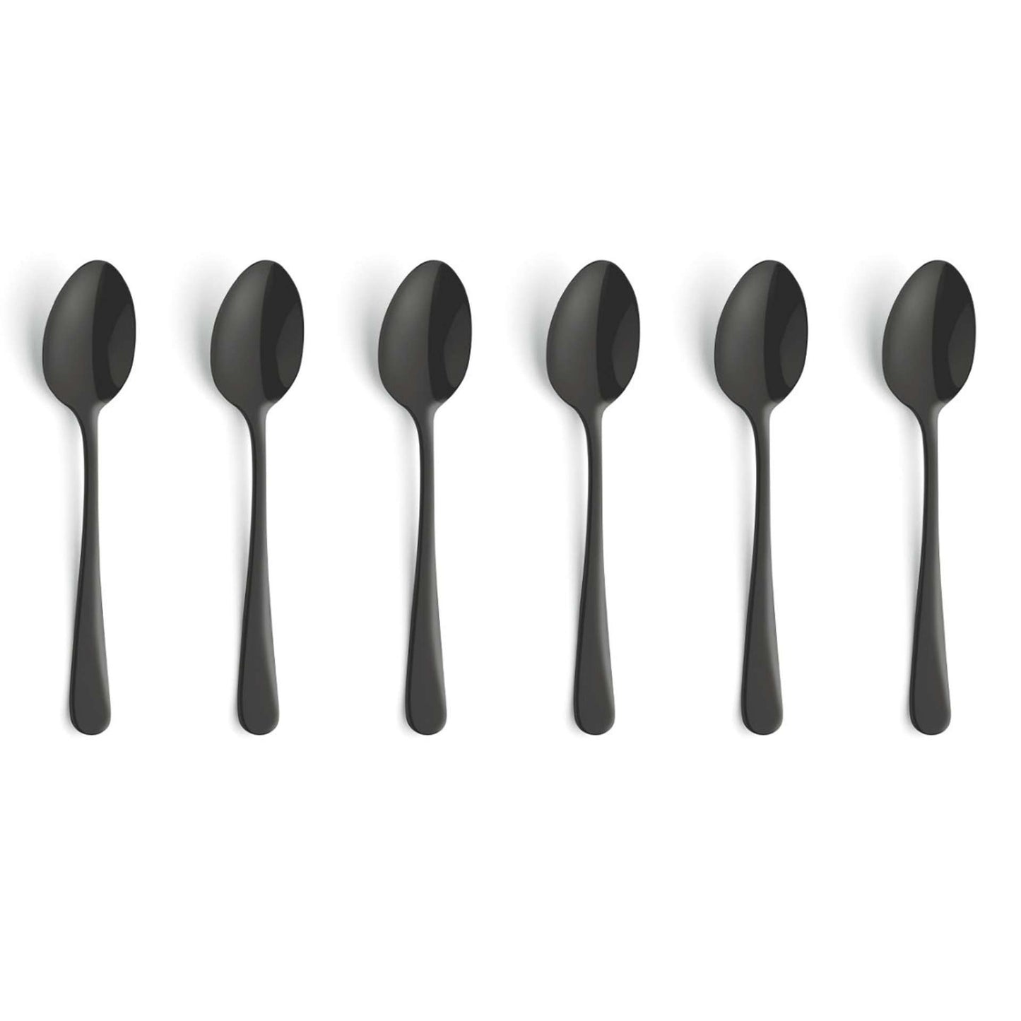Austin Mocca/Espresso Spoon Set - 6 Persons - 6-Piece - Black