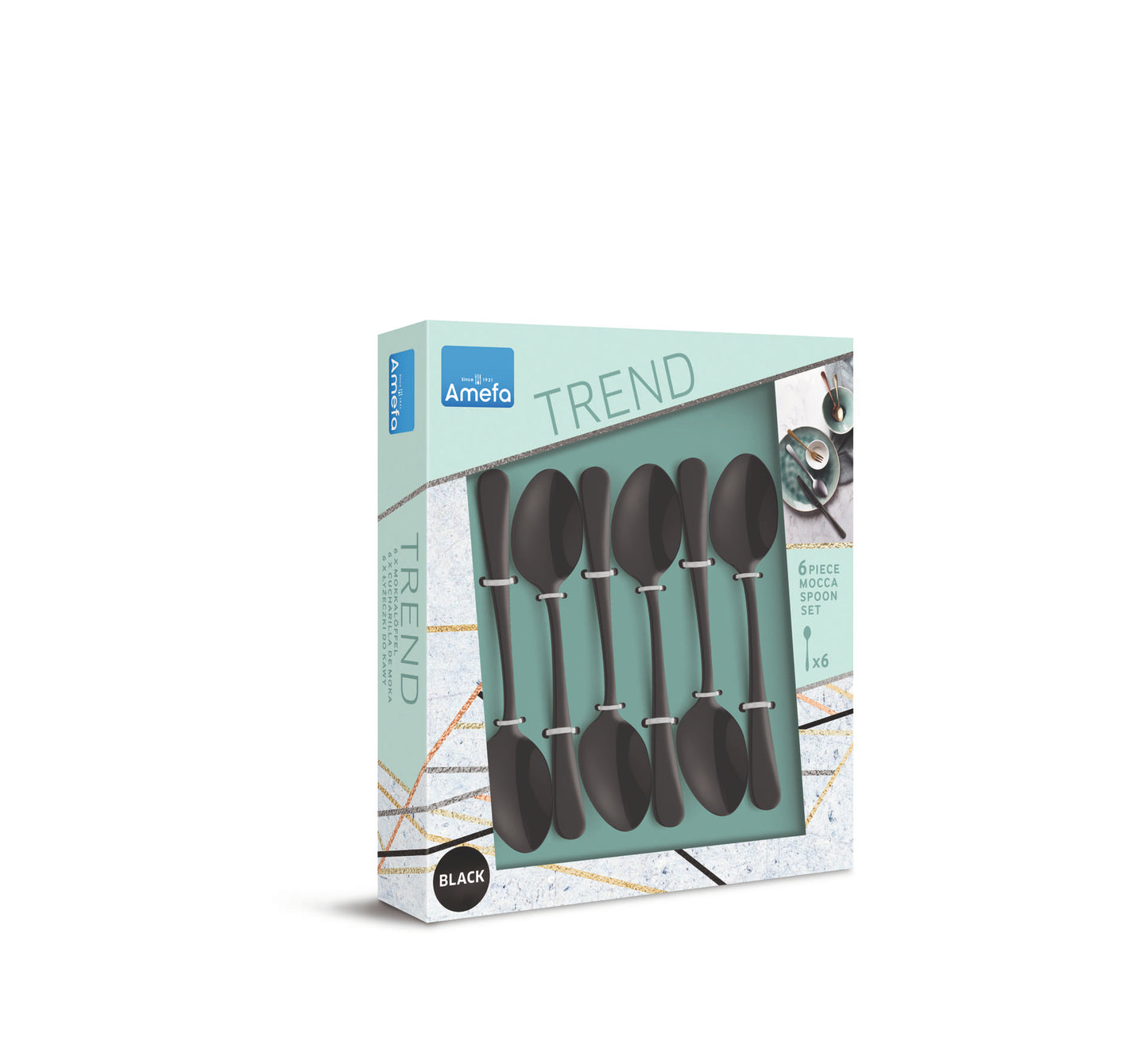 Mocca-/Espressolepels set - 6-delig - 6 Personen - Austin