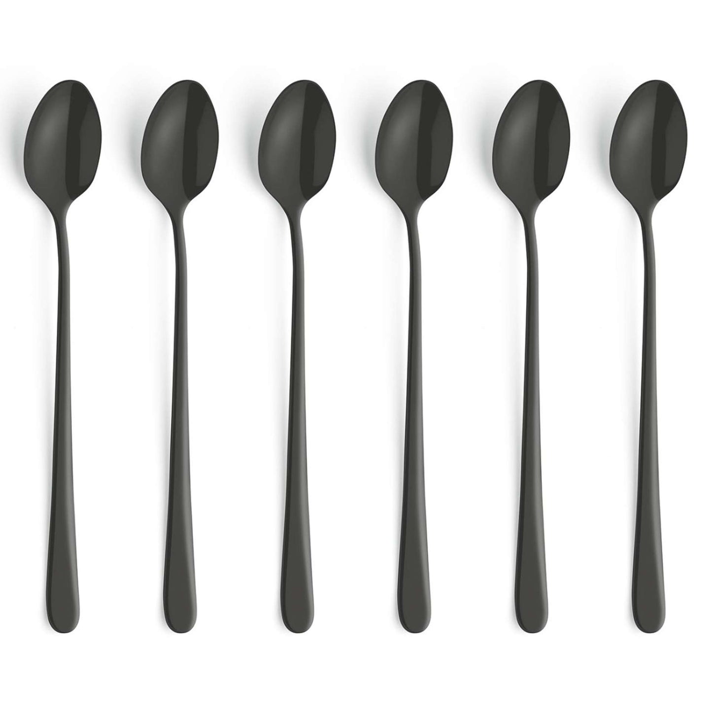 Austin Longdrink/Latte macchiato spoon set - 6 persons - 6-piece - Black