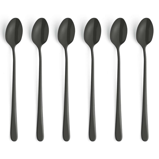 Austin Longdrink/Latte macchiato spoon set - 6 persons - 6-piece - Black