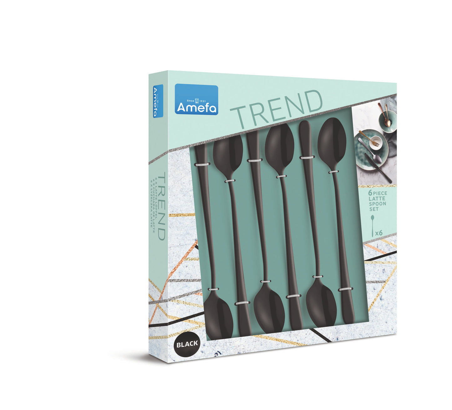 Longdrink-/Latte macchiato lepels set - 6-delig - 6 Personen - Austin