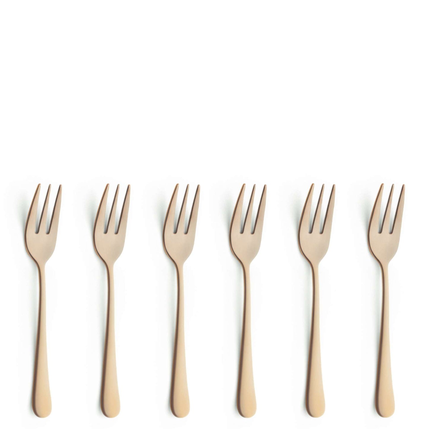 Austin Pastry Fork Set - 6 Persons - 6-Piece - Gold
