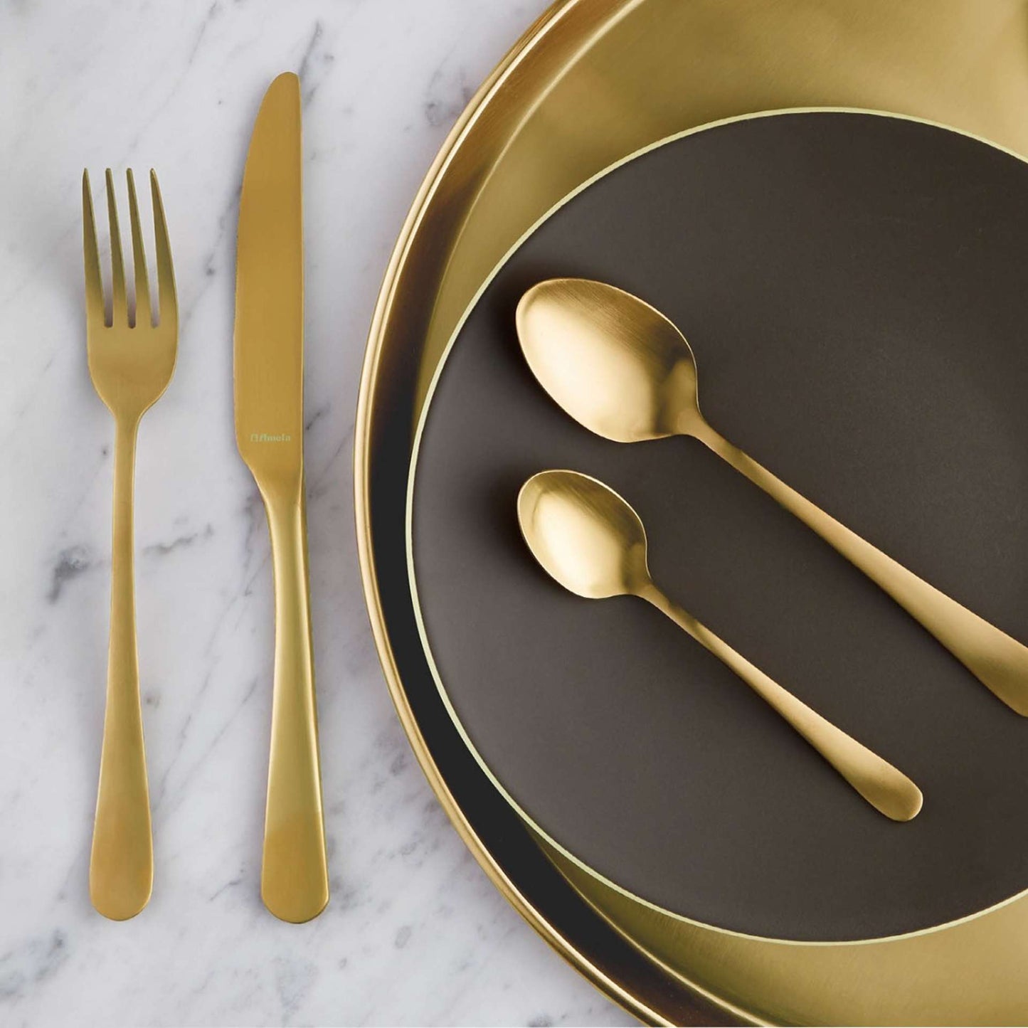 Austin Cutlery Set - 6 Persons - 24 Pieces - Gold