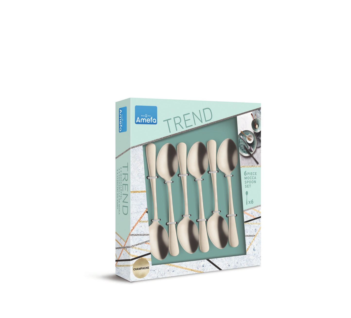 Mocca-/Espressolepels set - 6-delig - 6 Personen - Austin