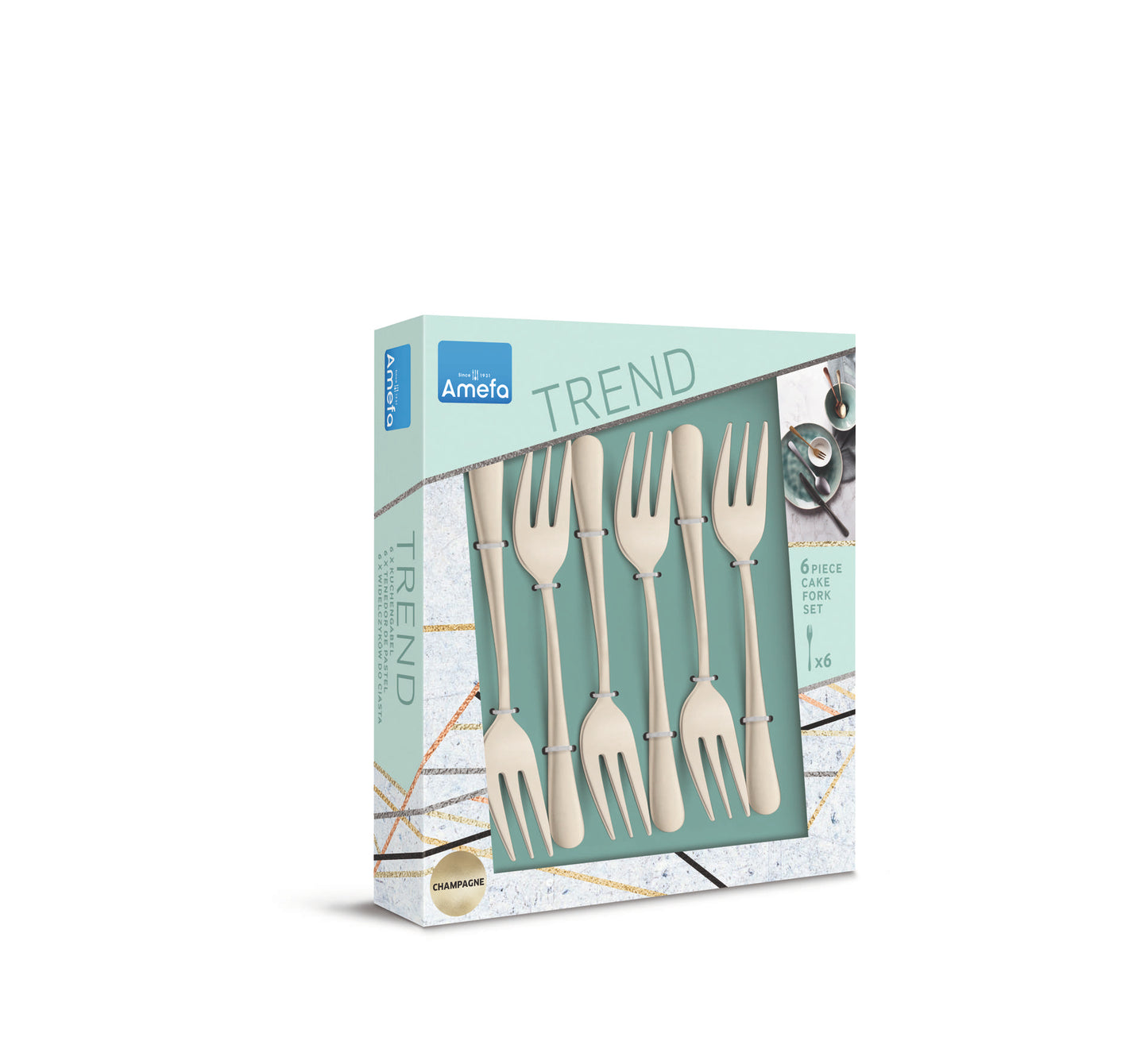 Gebakvorkjes set - 6-delig - 6 Personen - Austin