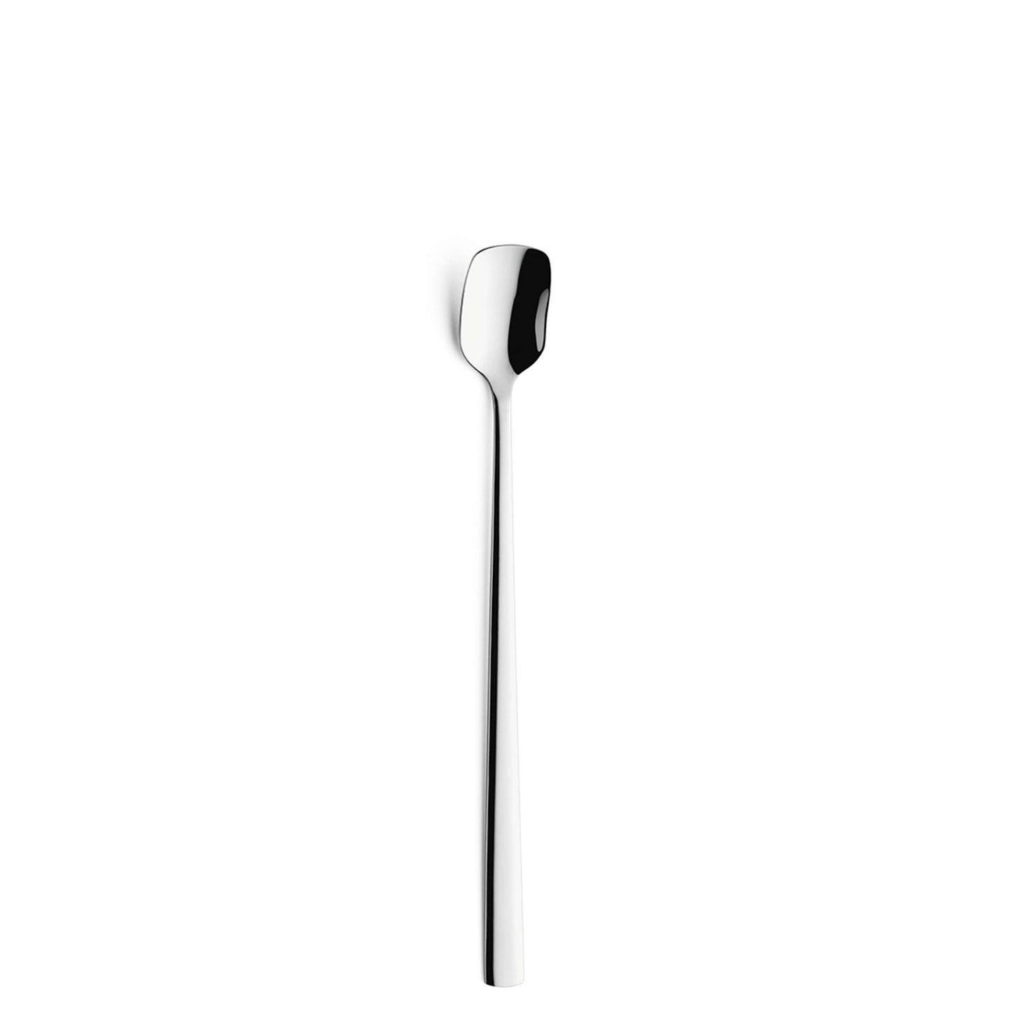 Moderno Longdrink/Latte macchiato spoon set - 6 persons - 6-piece - Silver colored