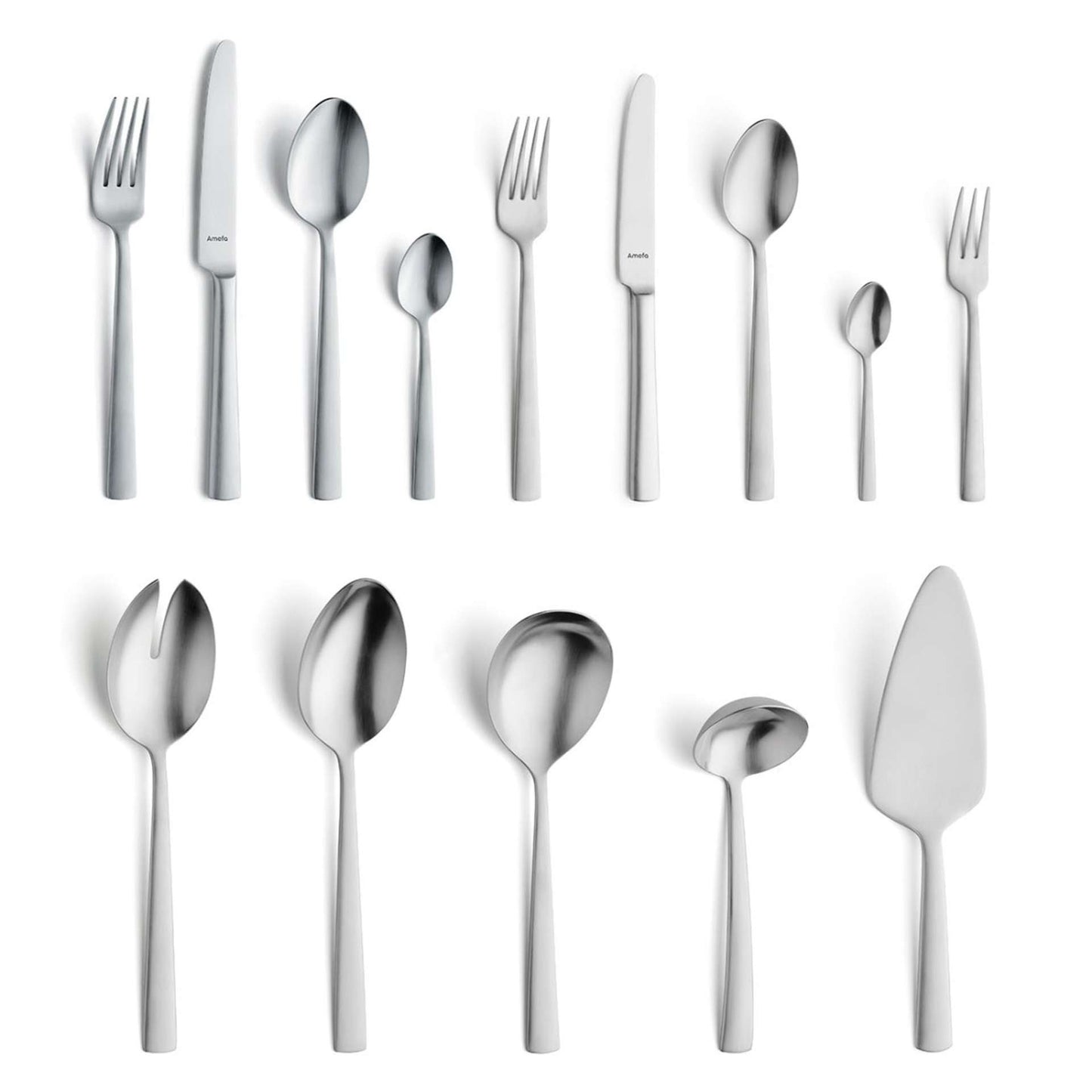 Ventura Cutlery Set - 6 Persons - 60 Pieces - Silver Colored