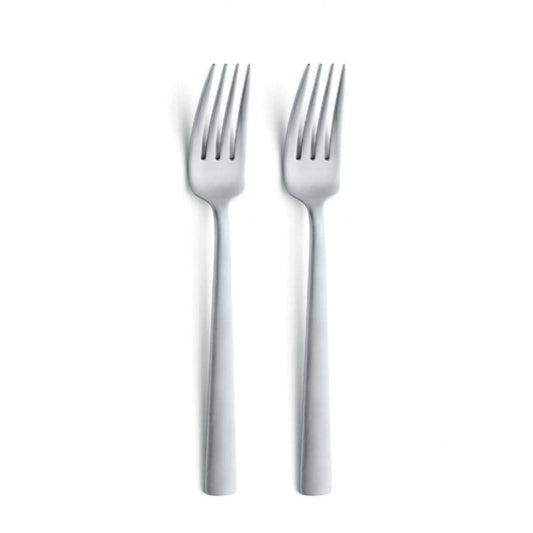 Ventura Table Fork Set - 2 Persons - 2-piece - Silver Colored