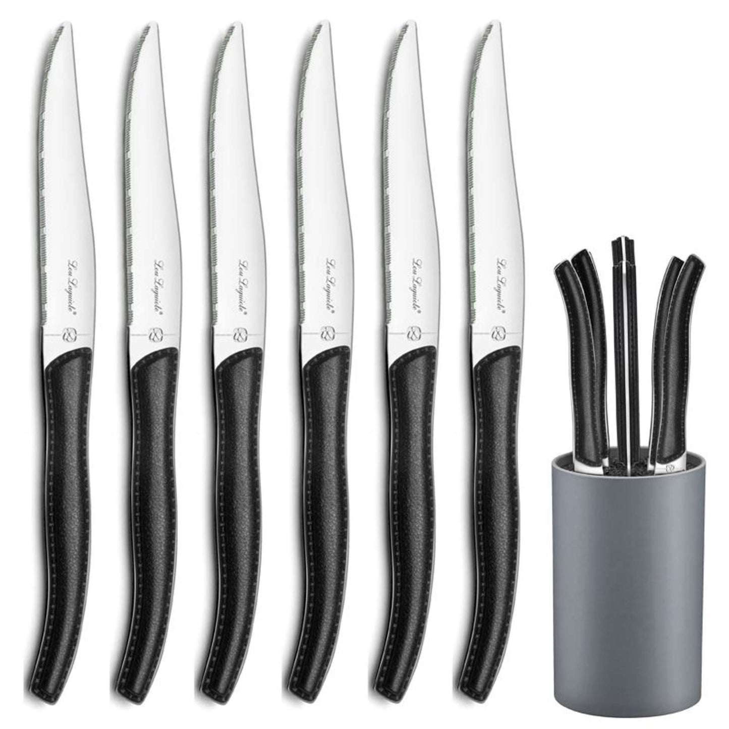 Sky Lag Steak Knives Set - 6 Piece - Black