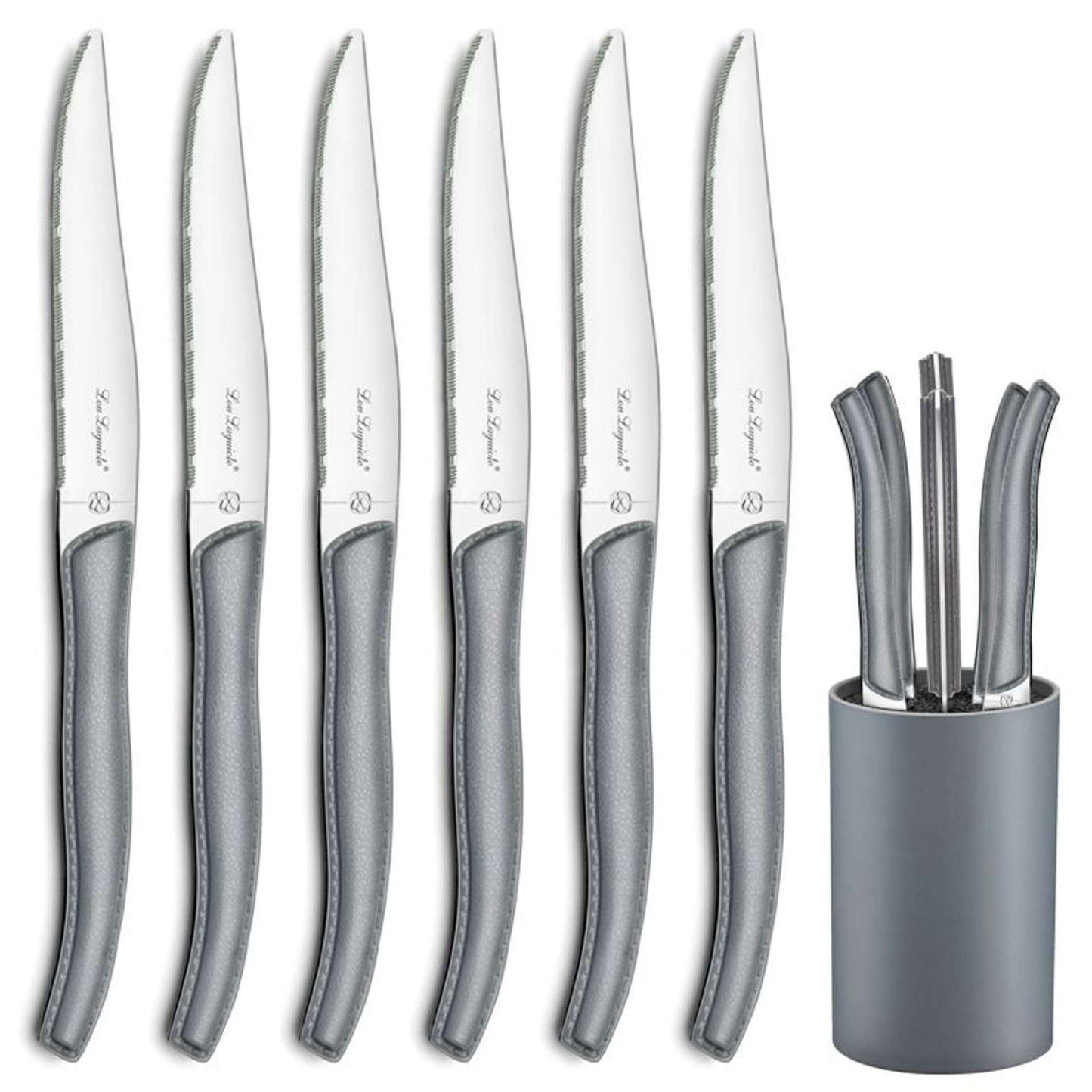Sky Lag Steak Knives Set - 6 Piece - Gray