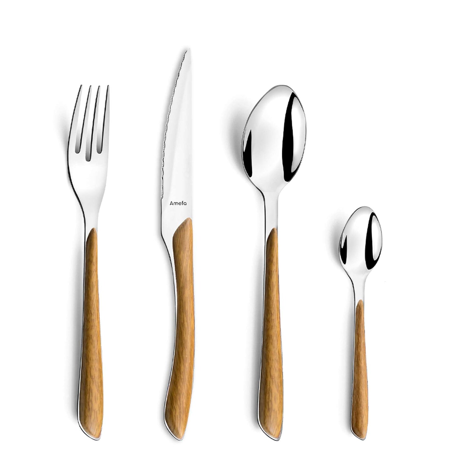 Eclat Nature Cutlery Set - 4 Persons - 16 Pieces - Wood