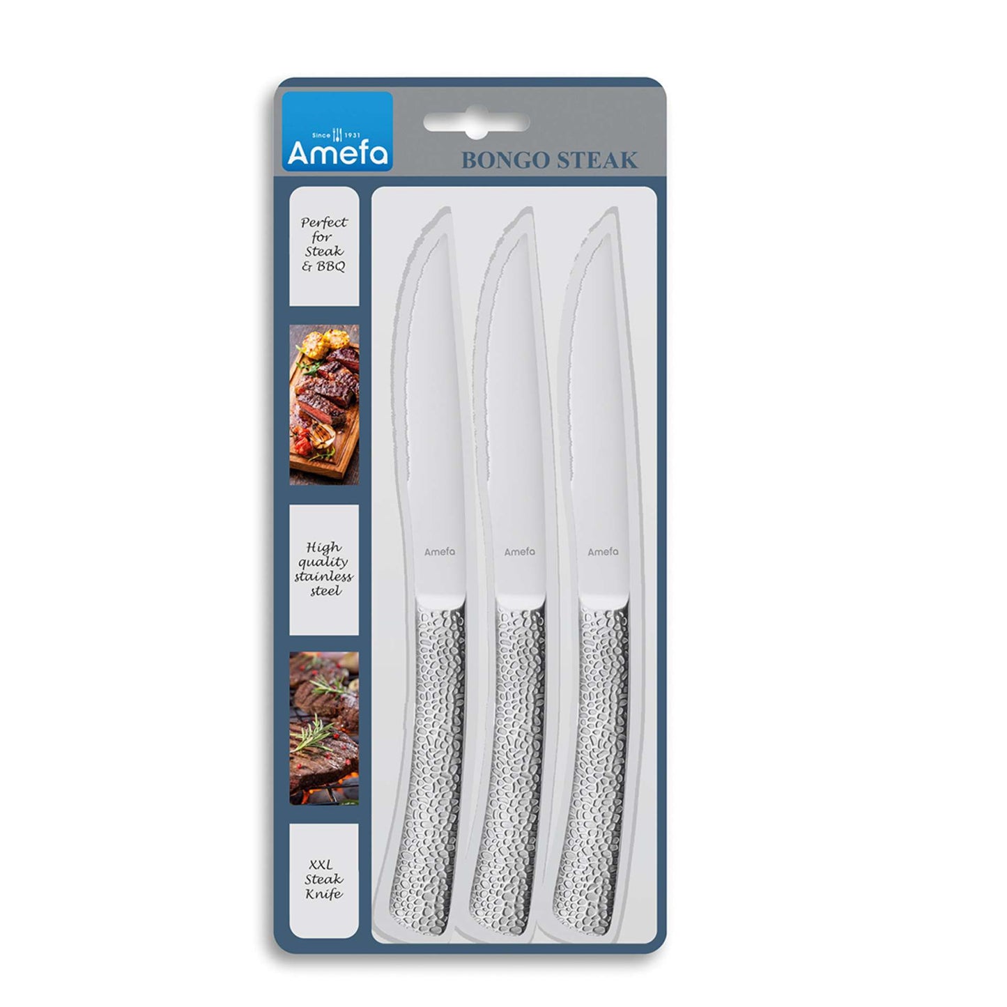 Steakmessen set - 3-delig - 3 Personen - Bongo