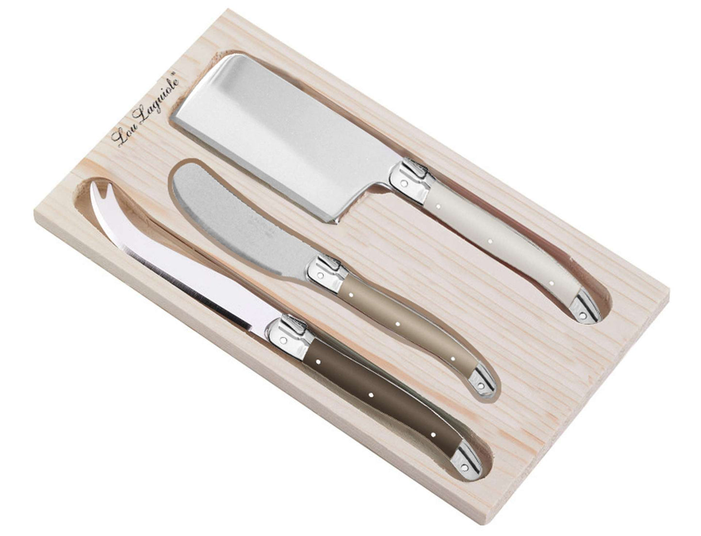 Tradition Cheese Knife Set - 3-piece - Silver Colored