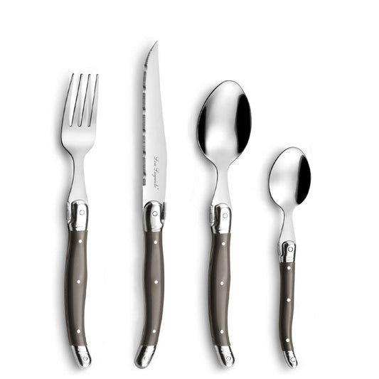 Tradition Cutlery Set - 6 Persons - 24 Pieces - Silver Colored