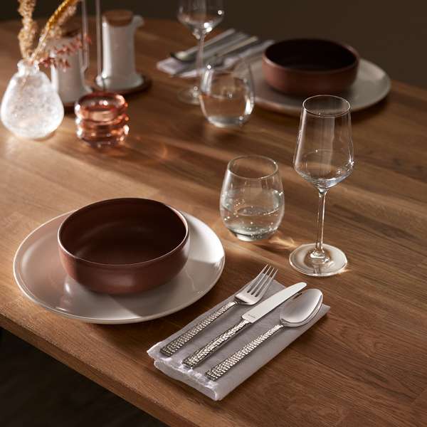 Felicity Cutlery Set - 6 Persons - 24 Pieces - Silver Colored