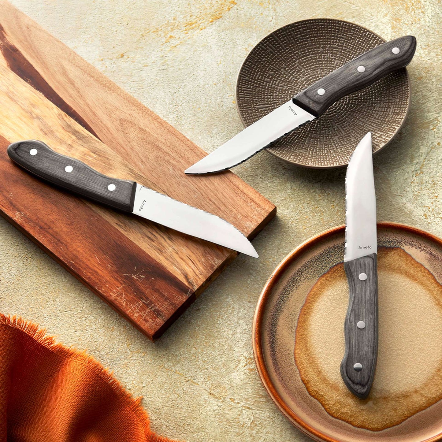 Steakmessen set - 3-delig - 3 Personen - Hercule