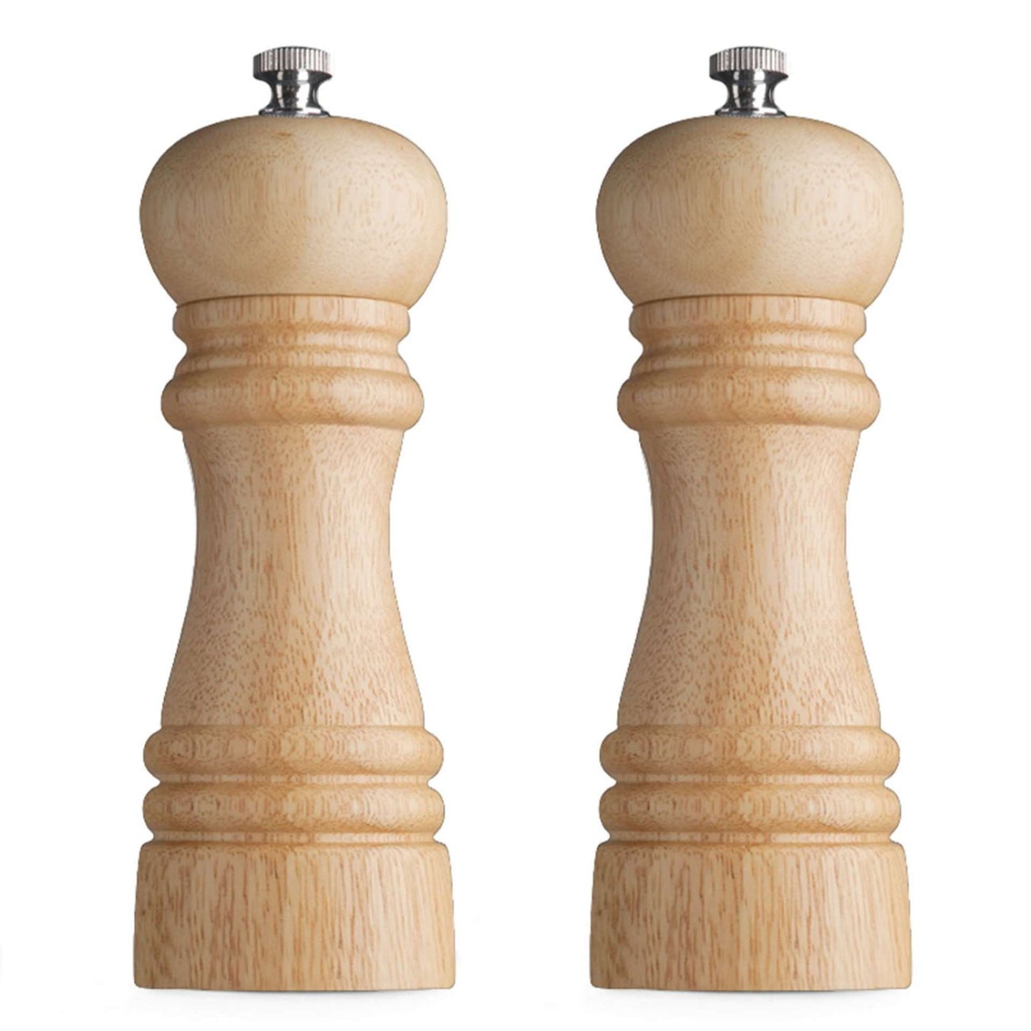 Modern Wood Salt and Pepper Mill Set - 2-piece - Wood