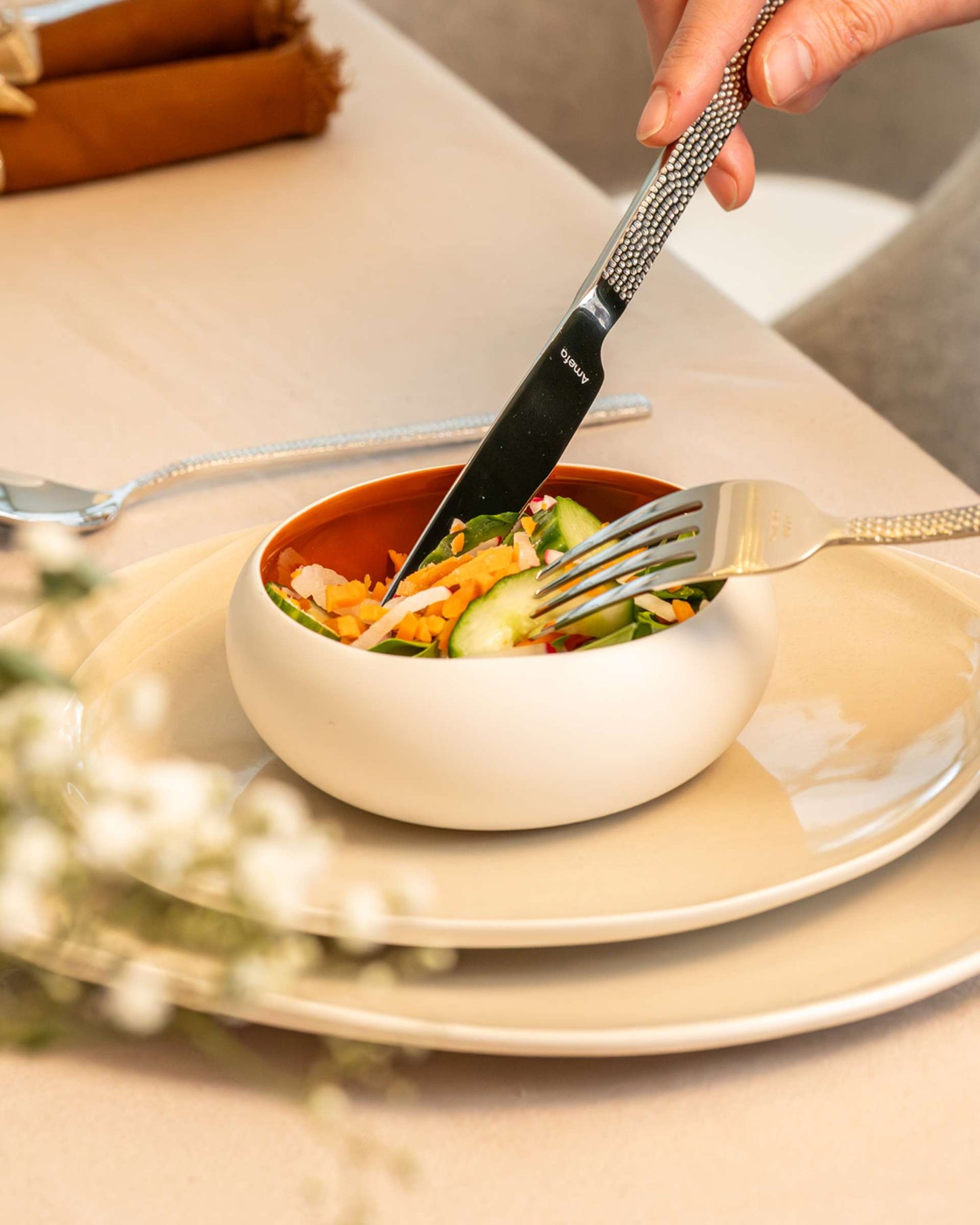 Kom 27 x 27 x 9 cm - 1-piece - Oslo linen