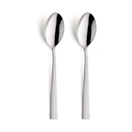Jewel Table Spoon Set - 2 Persons - 2-piece - Silver Colored