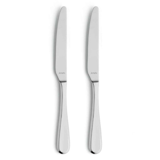 Drift Table Knife Set - 2 Persons - 2-piece - Silver Colored