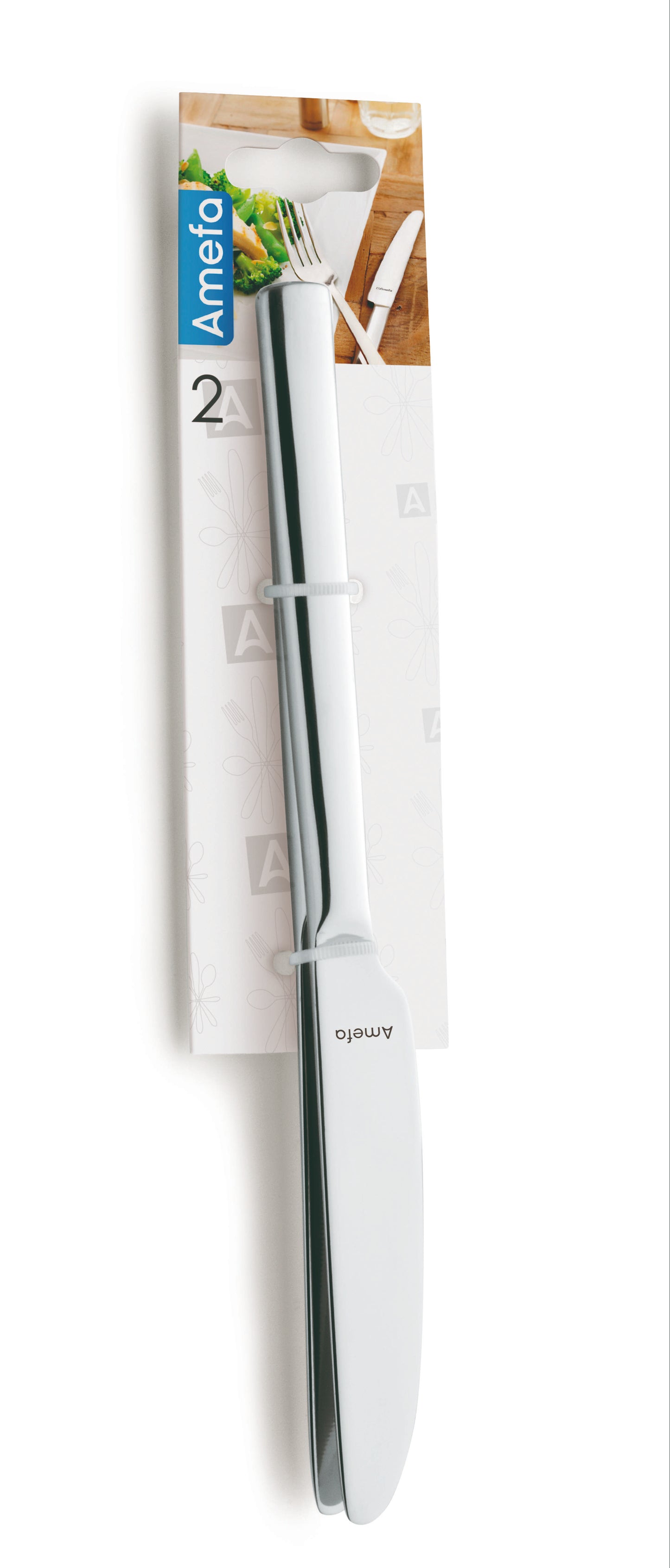 Drift Table Knife Set - 2 Persons - 2-piece - Silver Colored