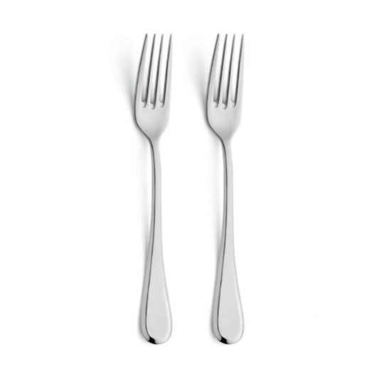 Drift Table Fork Set - 2 Persons - 2-piece - Silver Colored
