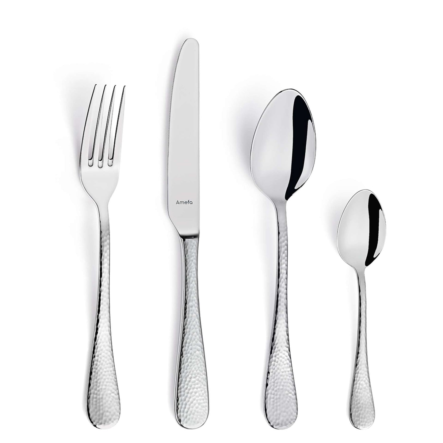 Sierra Cutlery Set - 6 Persons - 24 Pieces - Silver Colored