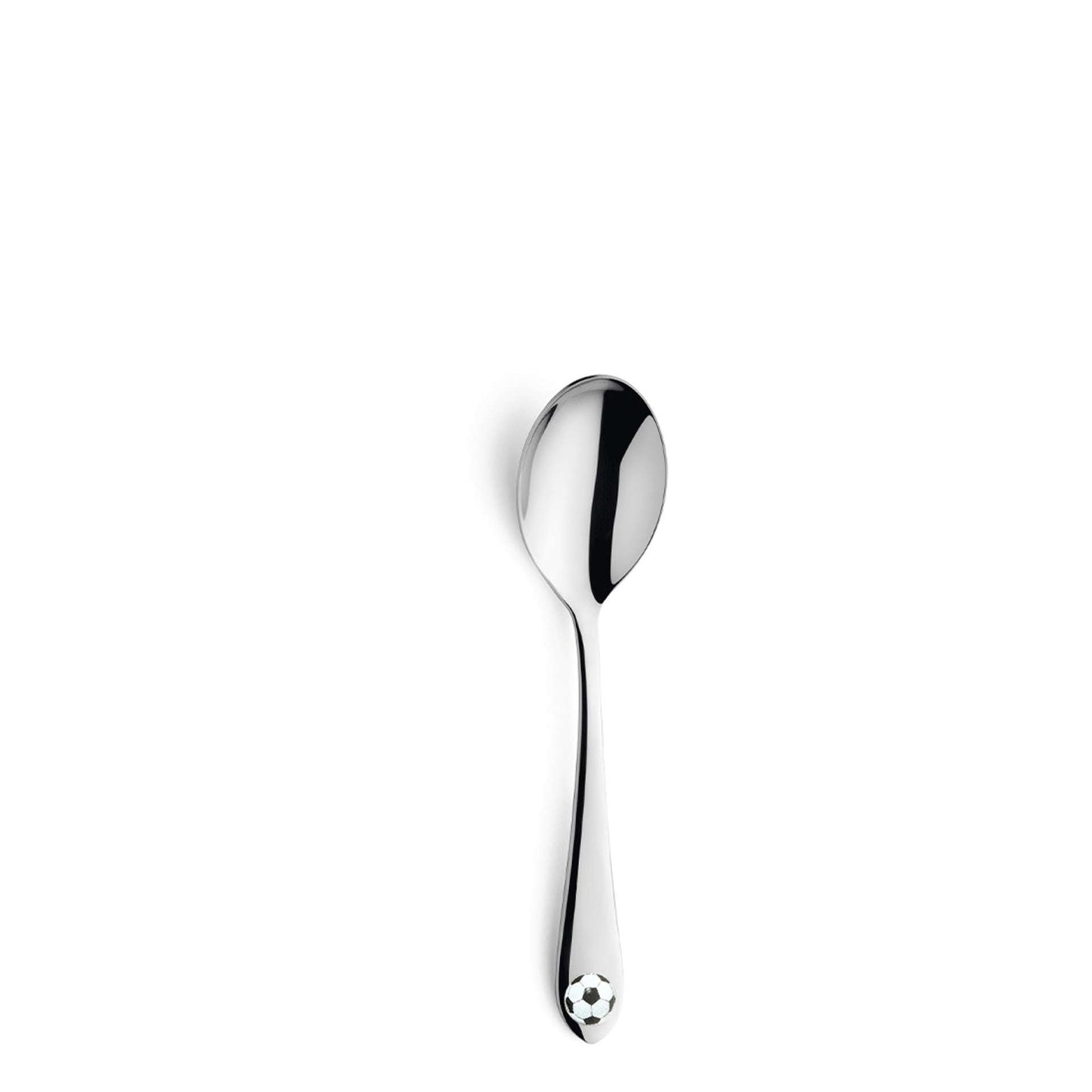 Footie Children's Cutlery Set - 1 Person - 3-piece - Silver-colored