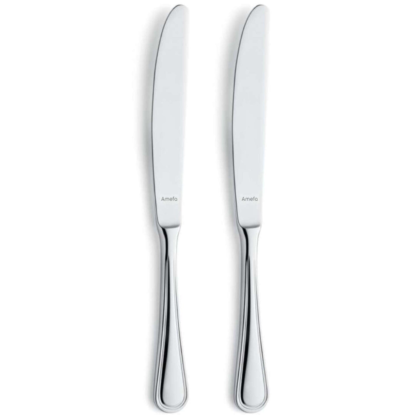 Haydn Table Knife Set - 2 Persons - 2-piece - Silver Colored