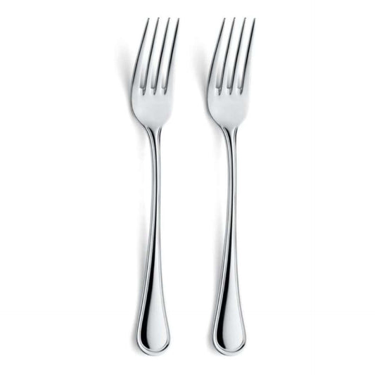 Haydn Table Fork Set - 2 Persons - 2-piece - Silver Colored
