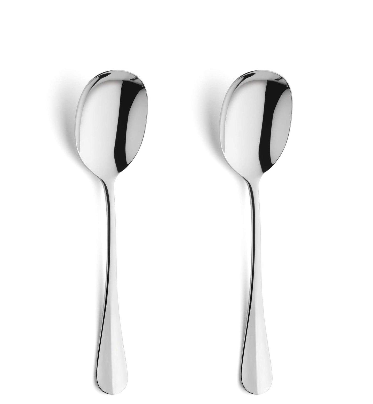 Baguette - Serveer Lepel Set - 2-delig - Zilverkleurig