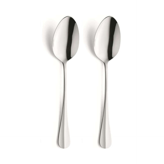 Baguette Table Spoon Set - 2 Persons - 2-piece - Silver Colored