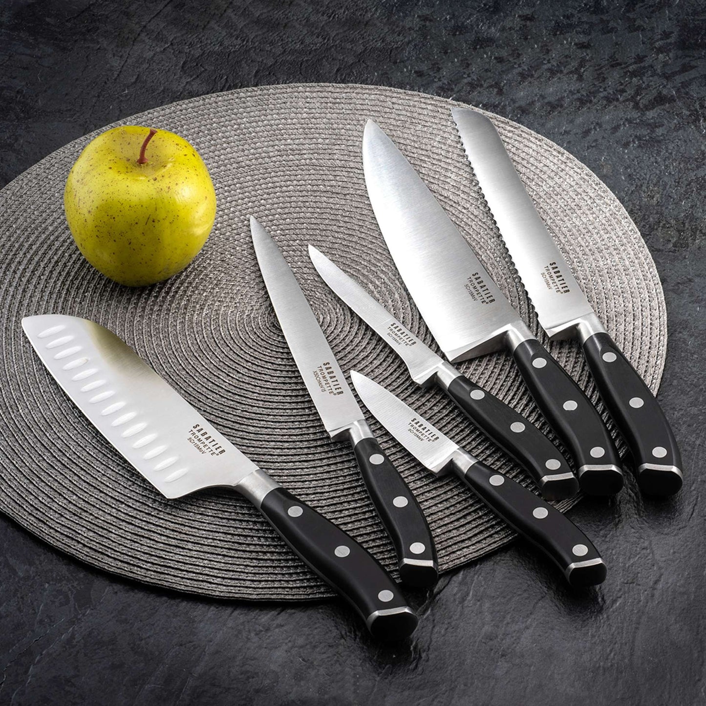 Vulcano Chef's Knife 6.5" - Black
