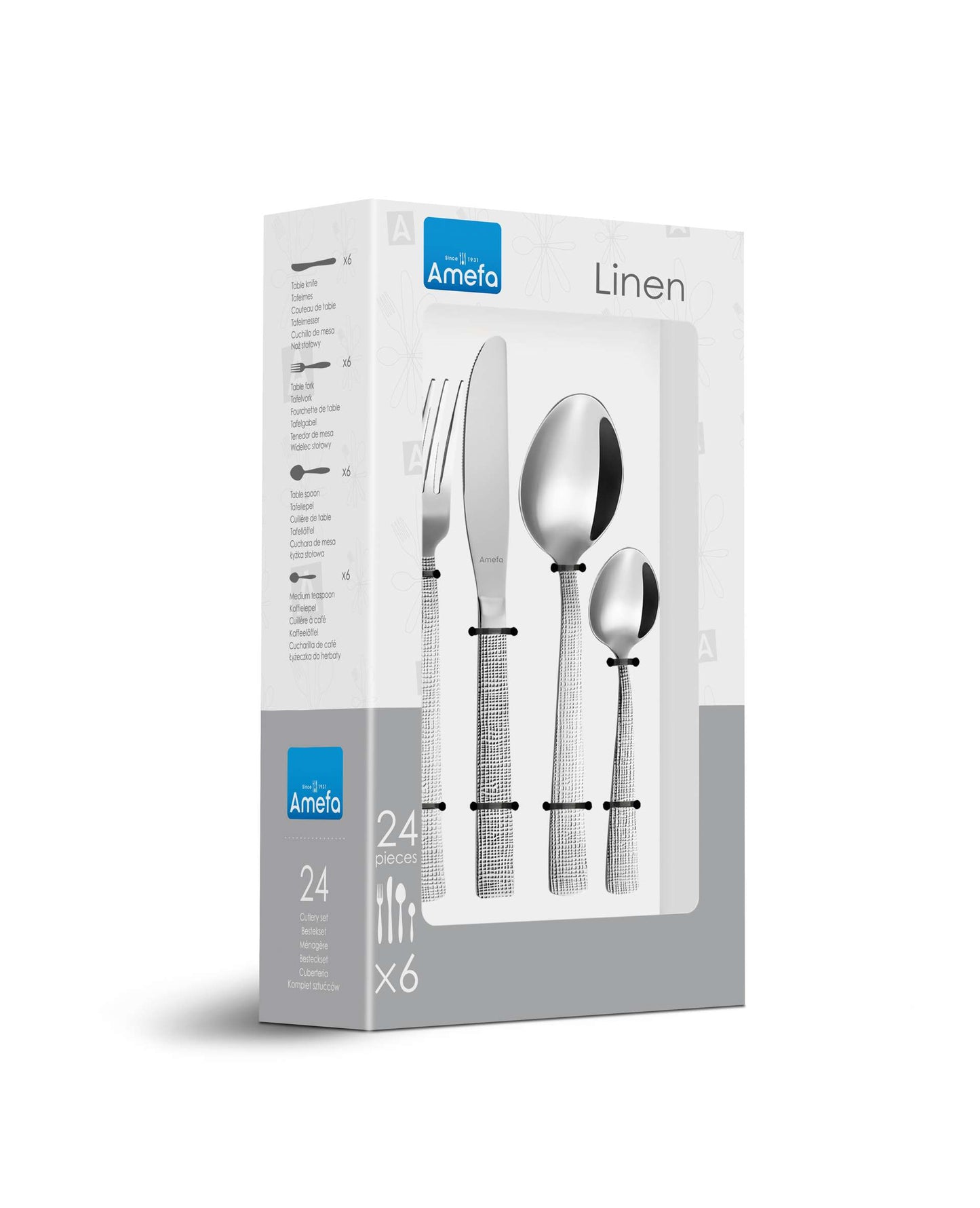 Bestekset - 24-delig - 6 Personen - Linen