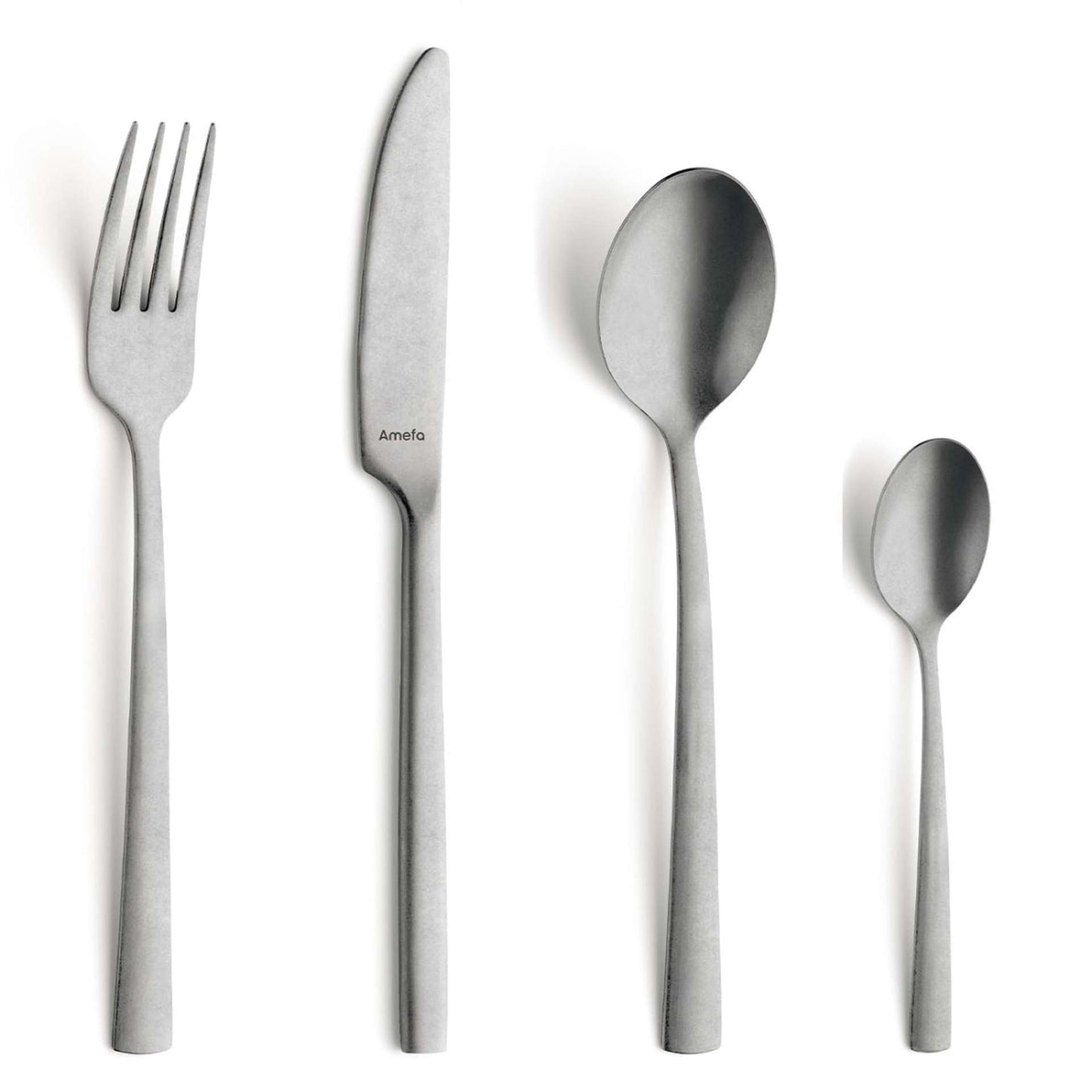 Manille Cutlery Set - 4 Persons - 16 Pieces - Silver Colored