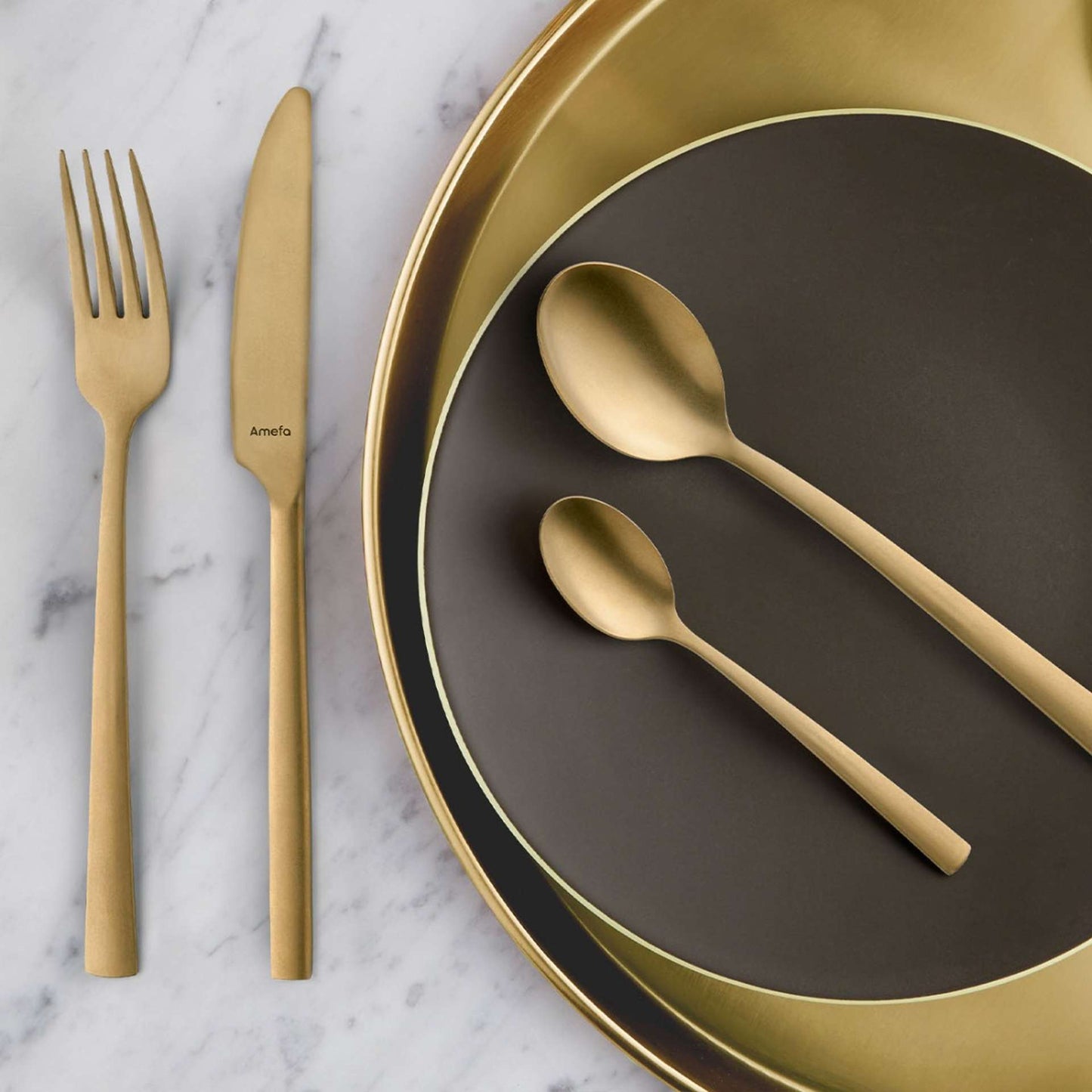 Manille Cutlery Set - 4 Persons - 16 Pieces - Gold