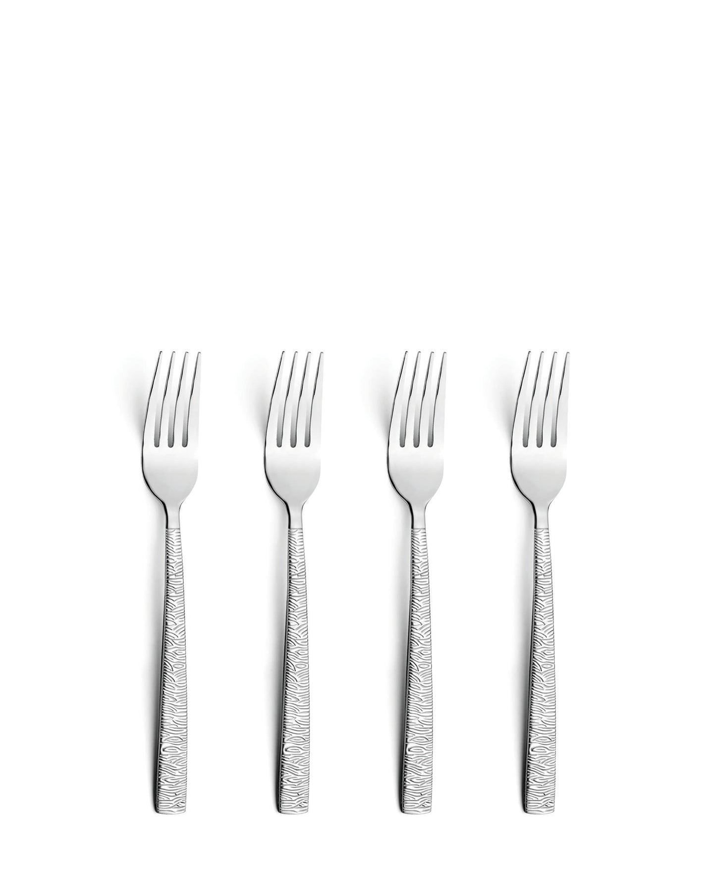Havane - Gebakvorkjes set - 4-delig - Zilverkleurig