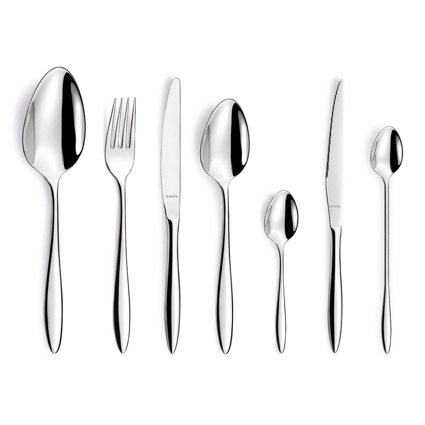 Ariane Cutlery Set - 6 Persons - 42 Pieces - Silver Colored